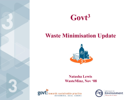 Waste Minz 08 - Presentation (Regional Govt3)