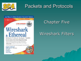 Packets and Protocols - SC4 CIS Student Sites