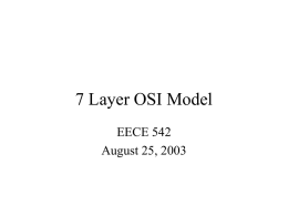 7 Layer OSI Model - Gunadarma University