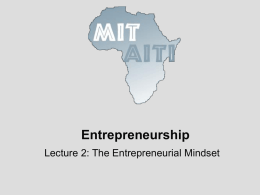 MIT-AITI Entrepreneurship