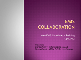 EMIS Collaboration - OME-RESA