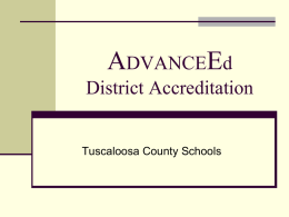 AdvanceEd District Accreditation Standards