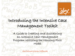 Introducing the Intensive Case Management Toolkit
