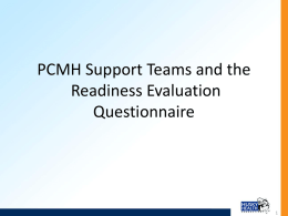 PCMH Readiness Evaluation Questionnaire