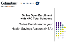 LH1 OnDemand™ Health Savings Account (HSA) Participant