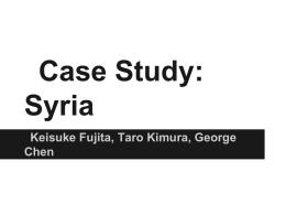 Case Study: Syria