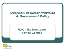 Overview of Direct Provision & Government Policy