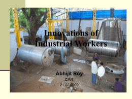 Exploring Industrial Workers Innovation