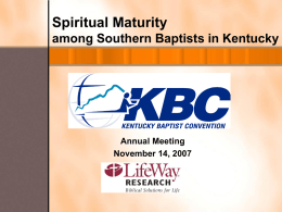 Research Project Name - Kentucky Baptist Convention