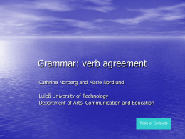 Learning objects &ndash; Grammar to teach
