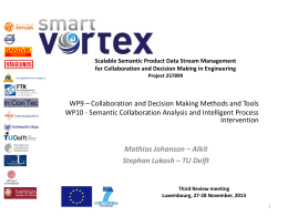 Evaluation Hearing Projekt 257899 SMART VORTEX