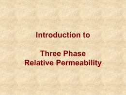 Effective and Relative Permeabilities