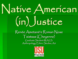 Native American (in)Justice