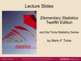 Elementary Statistics 12e - Welcome to Mr. Fioritto's Website