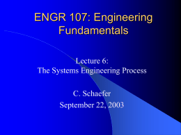 ENGR 107: Engineering Fundamentals