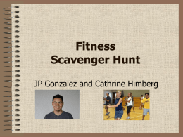 Fitness Scavenger Hunt - supportREALteachers.org
