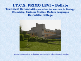 Istituto Tecnico Commerciale Statale PRIMO LEVI