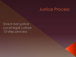 Justice Process - University of Nebraska–Lincoln