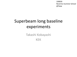 Superbeam long baseline experiments