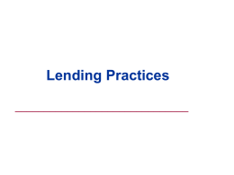 Lending Practices