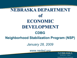 NSP-Presentation January 28, 2009