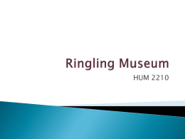 Ringling Museum - Humanities 2210: Ancient World through
