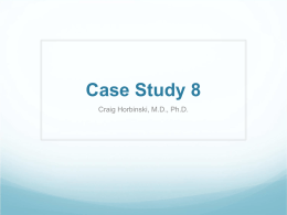 Case Study 8 - University of Pittsburgh