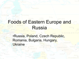 Foods of Eastern Europe and Russia