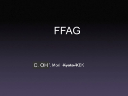 FFAG加速器の開発