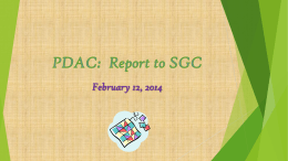 PDAC: Report to SGC - Los Medanos College