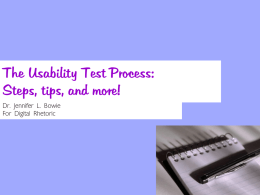 Steps to Conduct a Usability Test