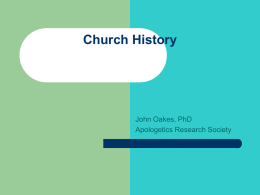 Church History - Add To Your Learning