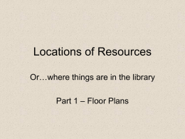 Locations of Resources - University of Illinois at Urbana