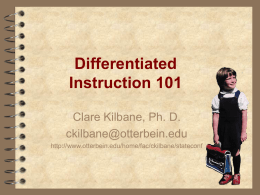 Differentiated Instruction 101