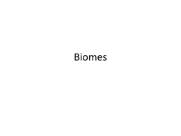 Biomes in our area