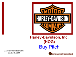 Harley-Davidson, Inc. (HOG)