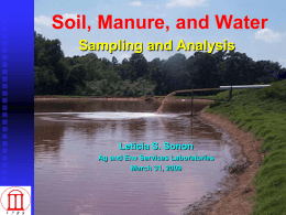 Soil and Manure Testing