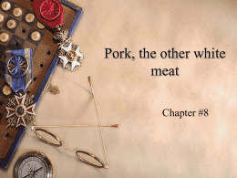 Pork, the other white meat