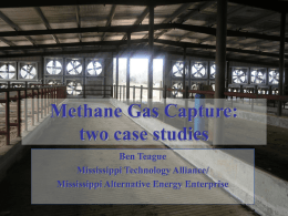 Methane Gas Capture: two case studies