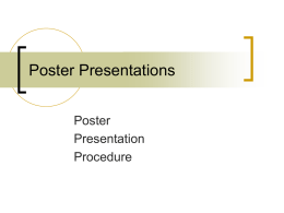 Poster Presentations - University of Florida