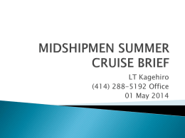 Summer Cruise Etiquette