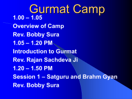 Gurmat Camp - Sant Nirankari Mission
