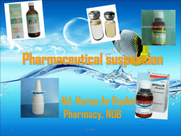 Pharmaceutical suspension