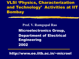 Microelectronics & VLSI at IIT Bombay