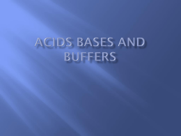 Acids bases and buffers - Grand Junction High School