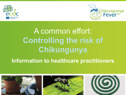 Chikungunya Fever - Presentation for Health Practitioners
