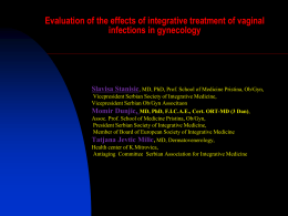 The effect of synergism in the treatment of vaginal