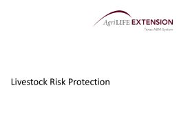 Livestock Risk Protection