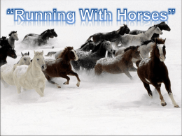 Running With Horses - Joaquin church of Christ