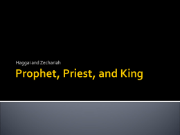 Prophet, priest, and king